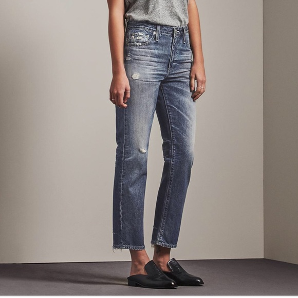 Ag Adriano Goldschmied Denim - AG Isabelle high rise straight crop 26